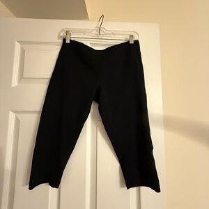 Zella Black High-Waist Crop Leggings